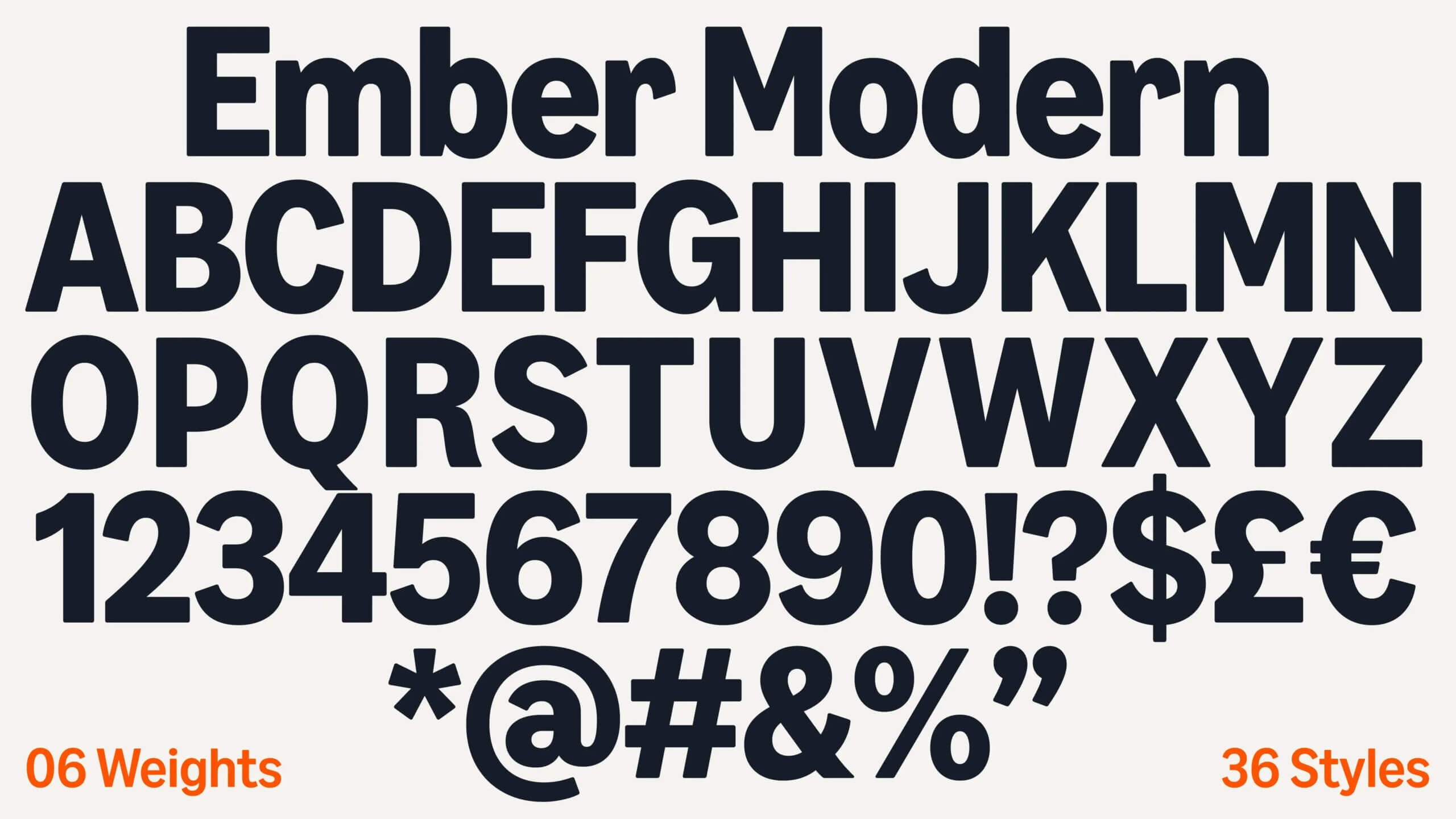 Ember Modern 品牌字體設計